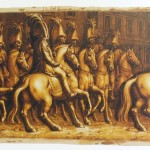 Festdekoration zum Besuch Zar Alexanders in München