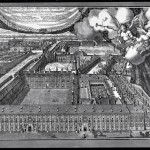 Kupferstich Ansicht der Residenz nach W, Wening