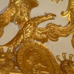 Detail des vergoldeten Deckenstucks aus der Grünen Galerie (Rekonstruktion)