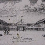 Schloss Karlsberg auf einer Radierung aus dem 18. Jh.
