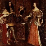 Das Paar auf einem offiziellen Gemälde des Hofmalers S. Bombelli, 1667, Schloss Nymphenburg