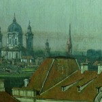 Im Hintergrund erkennt man die Theatinerkirche - und klein daneben: Der Turm der Residenz...