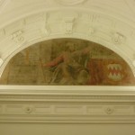 Herzog Otto mit dem Modell des Klosters Scheyern