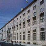 Schon durch die schiere Länge sollte die Fassade den Betrachter beeindrucken....