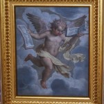 Auch in den kleinen Gemälden im Deckenbereich kommt die festliche - oder gar himmlische? Musik nicht zu kurz...