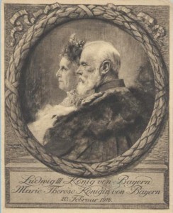 Porträt des Königspaares zu ihrer Goldenen Hochzeit 1918