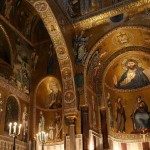 Blick in den Chor der Cappella Palatina in Palermo
