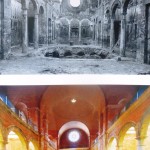 Die Allerheiligenhofkirche nach der Zerstörung und seit der Wiederherrichtung 2008