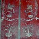 Detail einer Dekorationsmalerei aus Pompeji