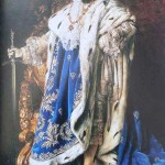 Nachfolger der barocken Bourbonen... - Ludwig II. etwa zur Zeit der letzten Separatvorstellungen, Staatsporträt von G. Schachinger, 1887, Schloss Nymphenburg, Marstallmuseum