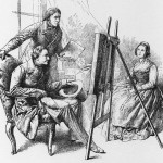 So könnte es gewesen sein... Ludwig I. bei Stieler, der Helene Sedlmayr malt, Graphik von J. Flüggen