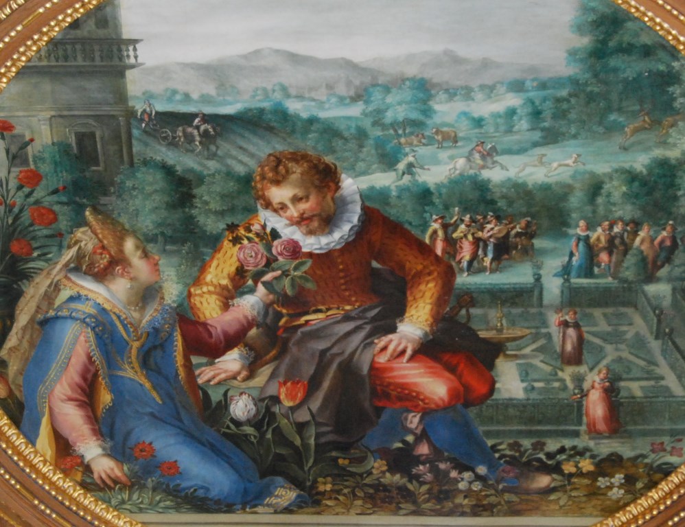 So stellte sich Hofmaler Peter Candid um 1615 die ideale Sommerfreizeit bei Hofe vor - Deckengemälde aus den Trierzimmern der Residenz