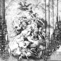 Ausschnitt aus der gestochenen Ansicht der Festdekoration im kurfürstlichen Opernhaus anlässlich der Hochzeitsfeierlichkeiten 1765