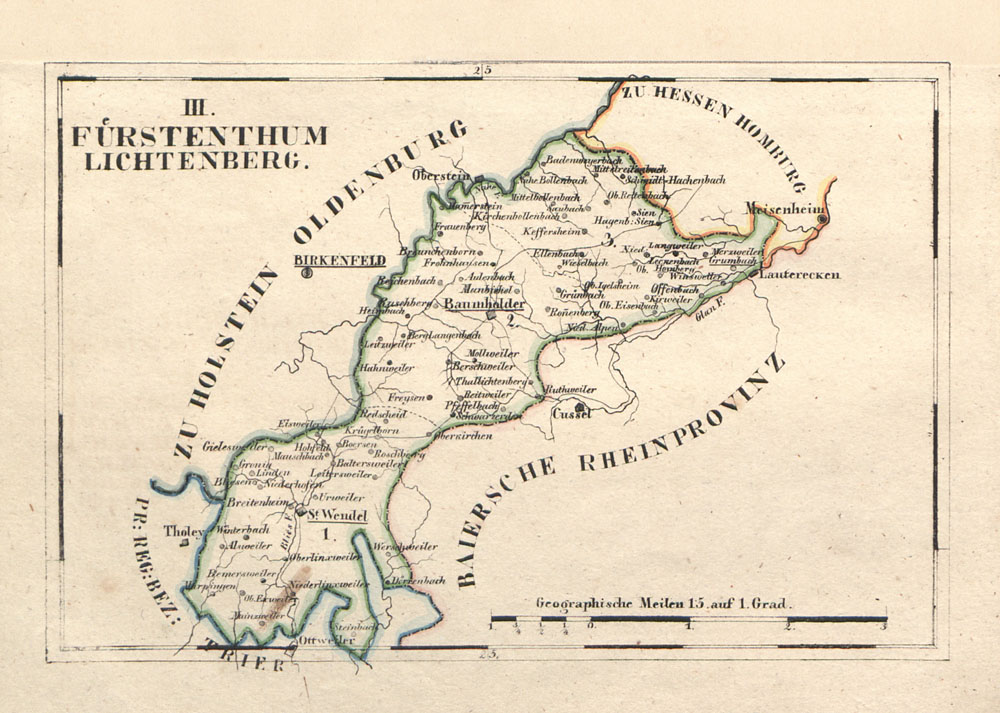 Karte Lichtenberg - Bruch ba