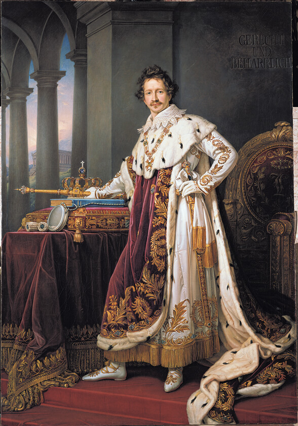 Ludwig I im Königsornat
