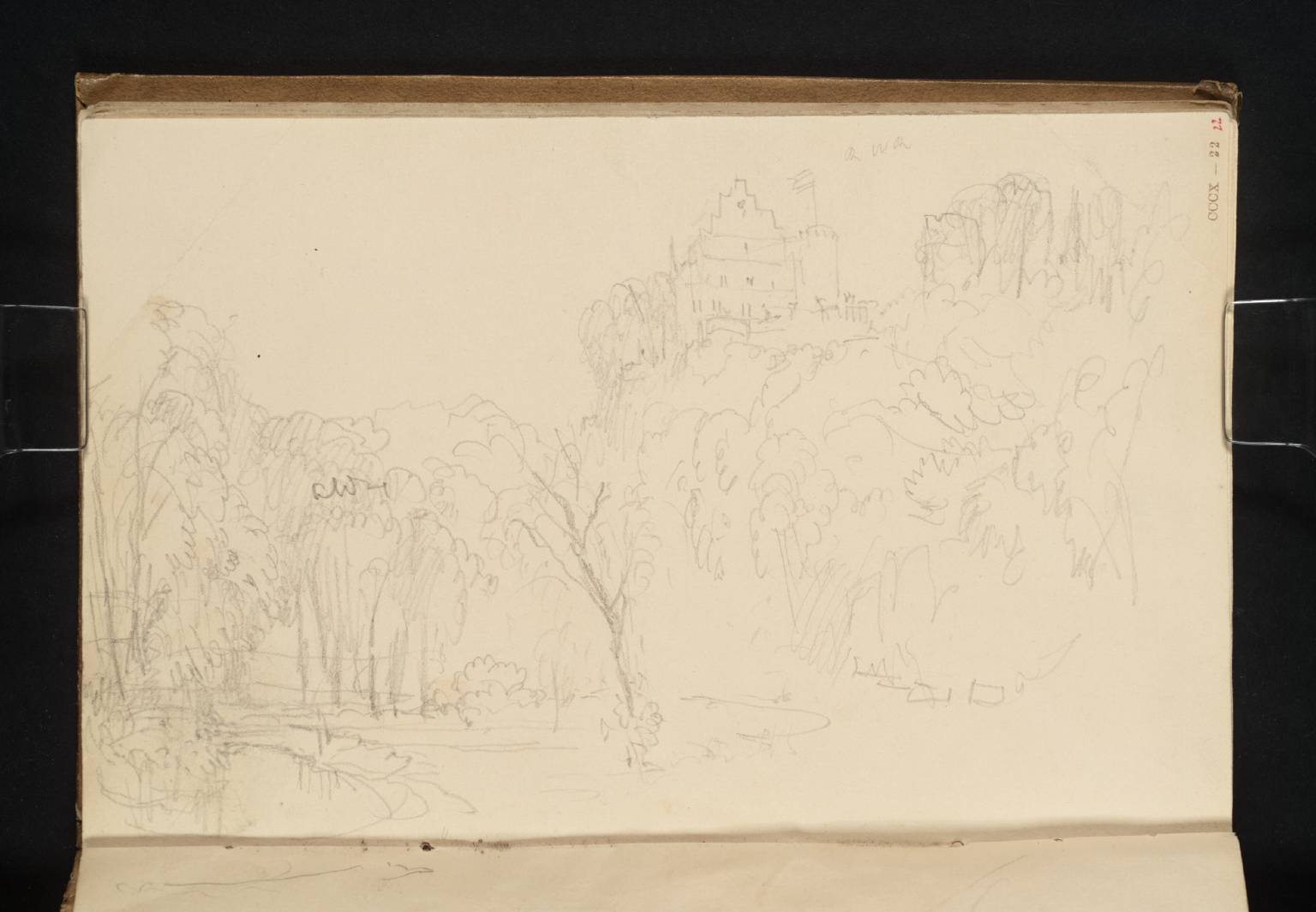 Turners Skizze der Rosenau im September 1840