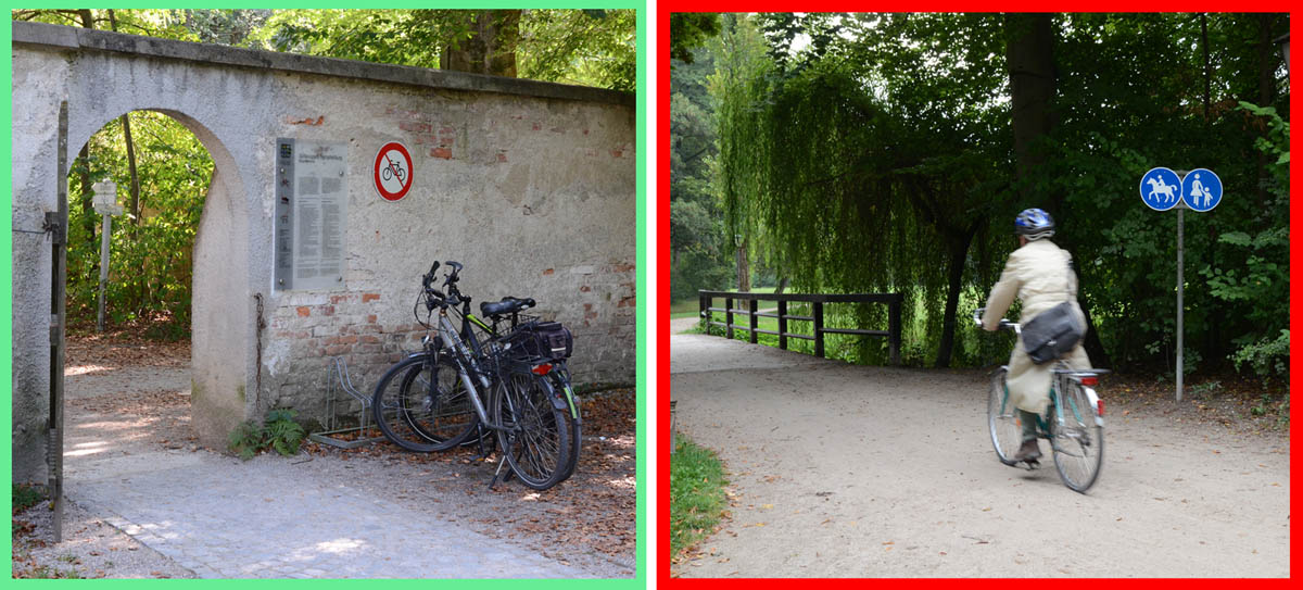 Parkordnung Fahrradfahren verboten