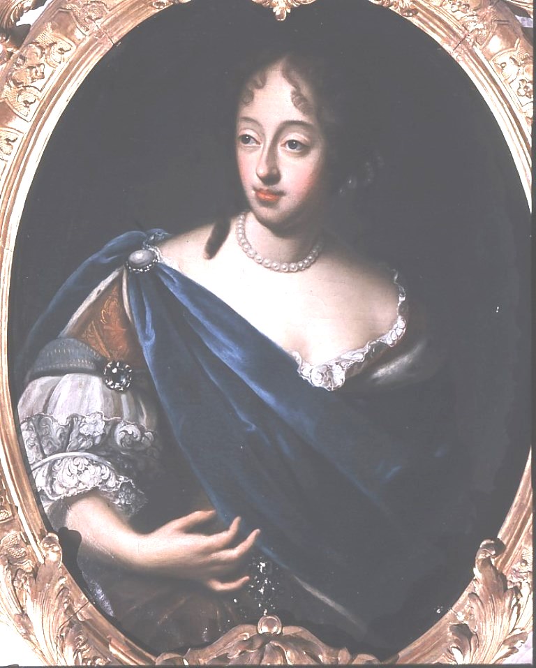 Porträt der Henriette Adelaide nach einem Vorbild von P.Mignard in der Ahnengalerie der Residenz, Werkstatt des G. Desmarées, um 1730