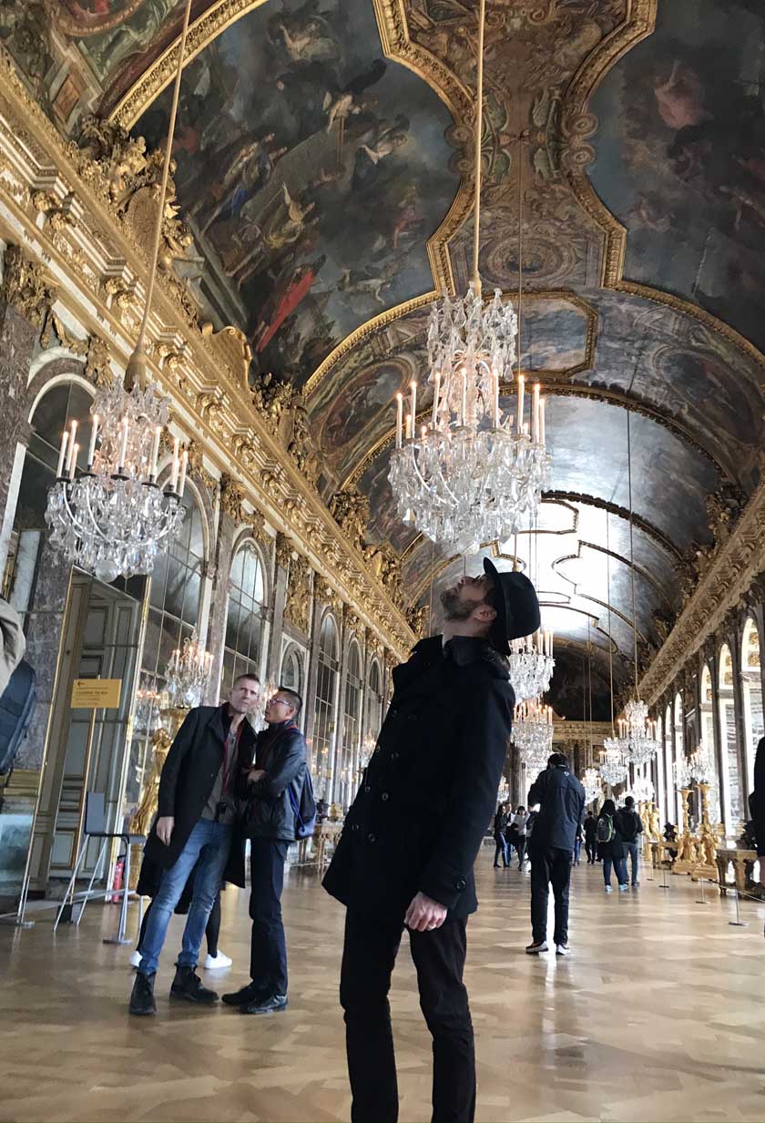 Jan Braun im Spiegelsaal Versailles