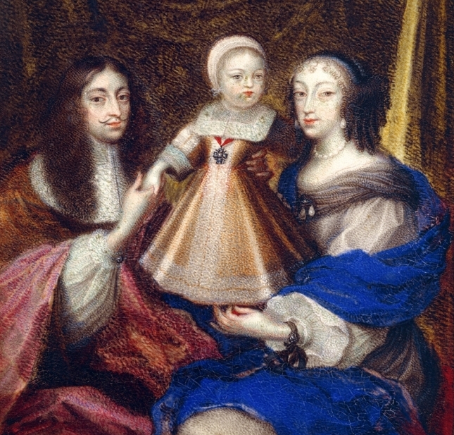 Urlaubsreif! Kurfürst Ferdinand Maria und Henriette Adelaide von Savoyen mit einem ihrer Söhne auf einer Miniatur im Residenzmuseum
