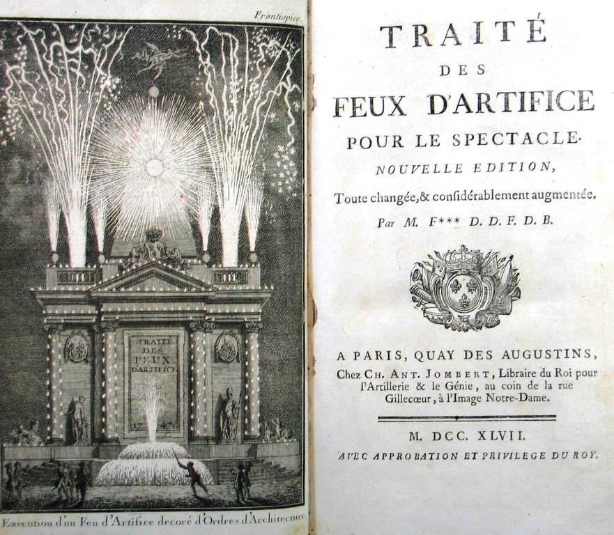 Französisches Beispiel von 1747, einem Jahr, in dem in Paris und der Provinz viel geknallt wurde - der Kronprinz heiratete....