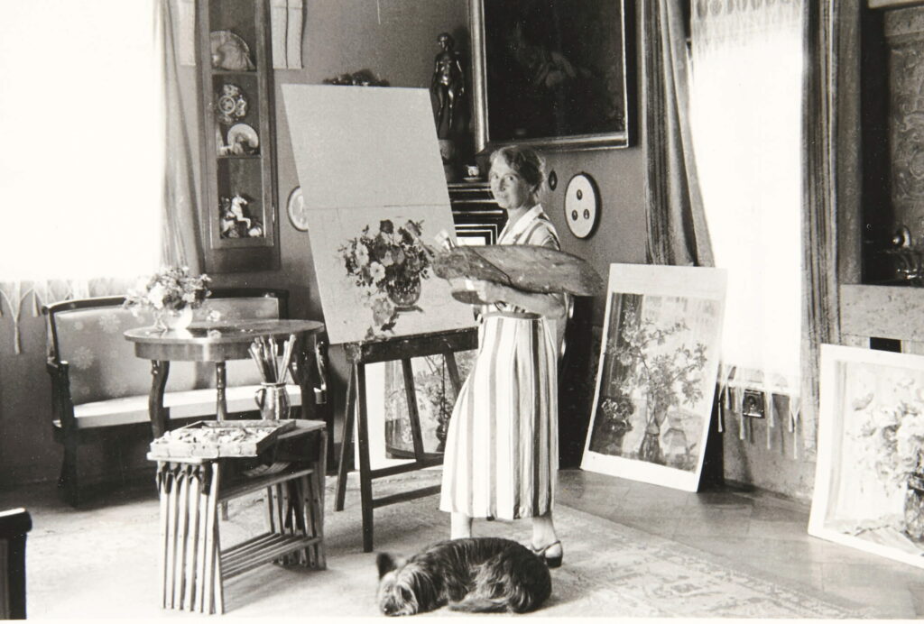 Anna Gasteiger im Atelier