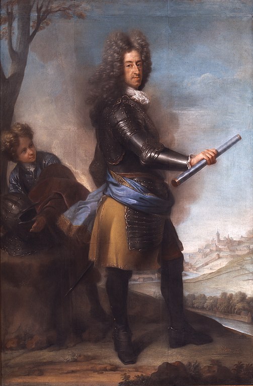 Max Emanuel in Siegerpose - allerdings schon im belgischen Exil... Pastell von J. Vivien von 1706, Residenzmuseum