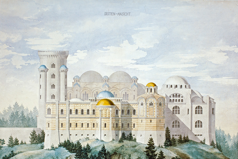 Projekt byzantinischer Palast 1885