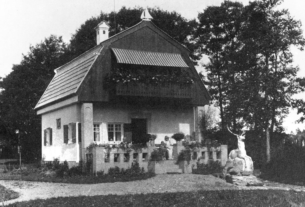 Holzhausen 1908 mit Hirsch Ammersee