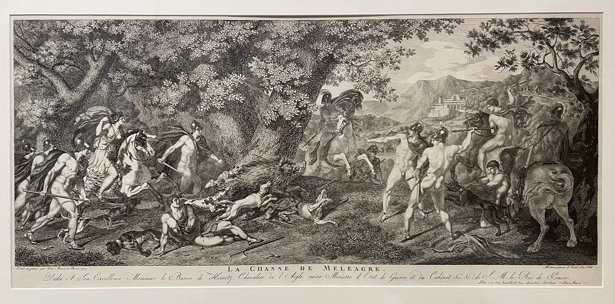 Alexander Macco, La Chasse de Meleager, 1793, Kupferstich, BSV, Foto: Julia Bondl