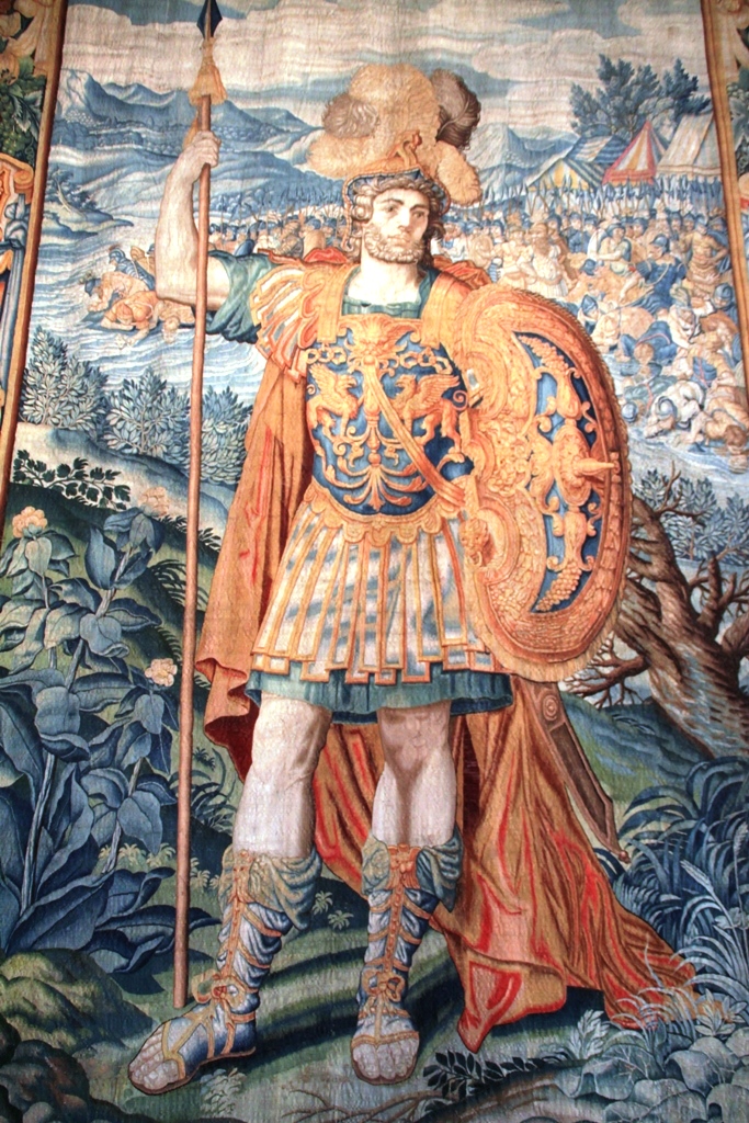 Der biblische Held Gideon taucht als Tugendvorbild auch auf den Bildteppichen auf, die Maximilian I. Anfang des 17. Jh. für seinen neuen Kaisersaal in der Residenz weben ließ