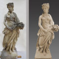 Skulptur Flora Gesamt vorher nachher