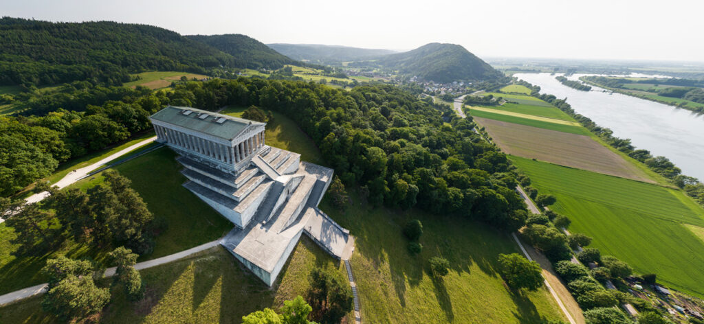 Walhalla, Luftaufnahme, Blick von Südwesten